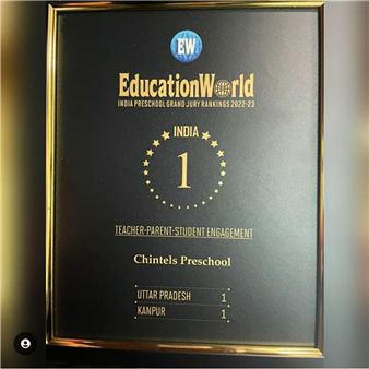 The Chintels Pre School has been awarded as India